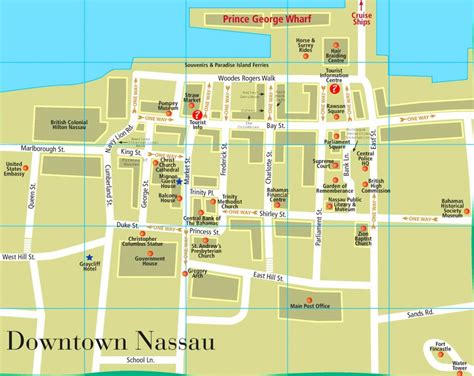 Nassau Downtown Map - Printable Map Of Nassau Bahamas | Printable Maps