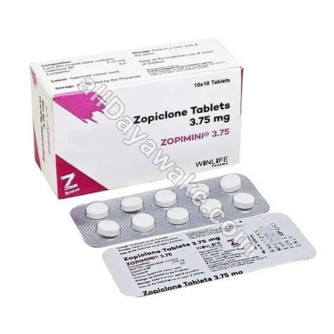 Zopiclone 375 Mg Best Sleeping Pill To Treat Insomnia