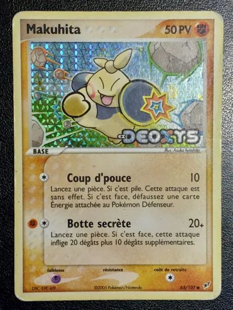 CARTE POKÉMON MAKUHITA 65 107 Stamp EX Déoxys holo Reverse EUR 7 50