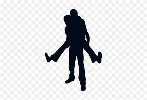 Young Happy Couple Silhouette - Happy Couple PNG - FlyClipart