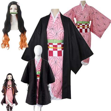 Anime Demon Slayer Kimetsu No Yaiba Kimono Uniform Nezuko Kamado