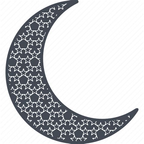 Crescent Moon And Stars Ramadan Mubarak Vector Download Png Image