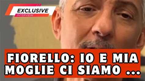 FIORELLO INTERVISTA SHOCK ESCLUSIVA ORMAI IO E MIA MOGLIE CI SIAMO