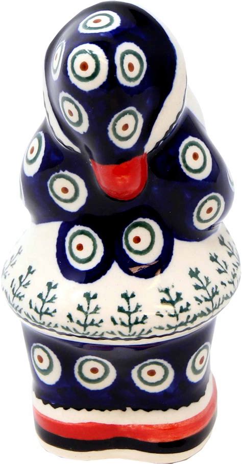 Santa Claus Statue Polish Pottery From Zaklady Etsy Polish Pottery