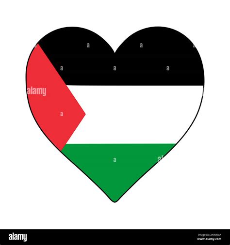 Palestine Heart Shape Flag. Love Palestine. Visit Palestine. Middle ...