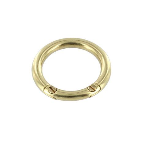 Ors16 1 Natural Brass O Ring Opens With Screws Solid Etsy