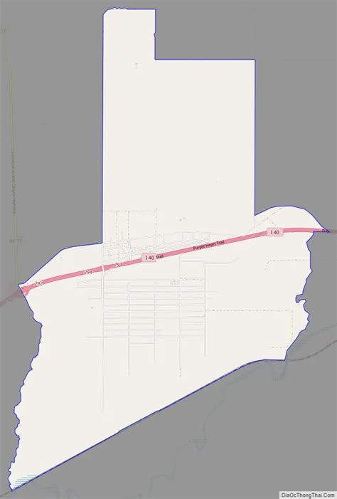 Map of Sun Valley CDP, Arizona