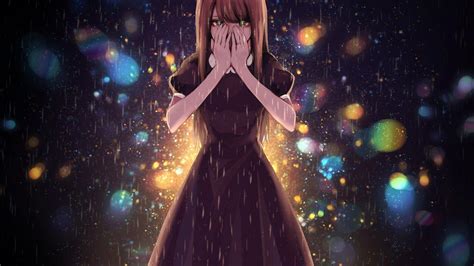 Anime Character Crying In The Rain ~ Rain Anime Cry Girl Myniceprofile ...