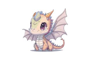 Cute Dragons Clipart Cute Dragons PNG Graphic By Phoenixvectorarts