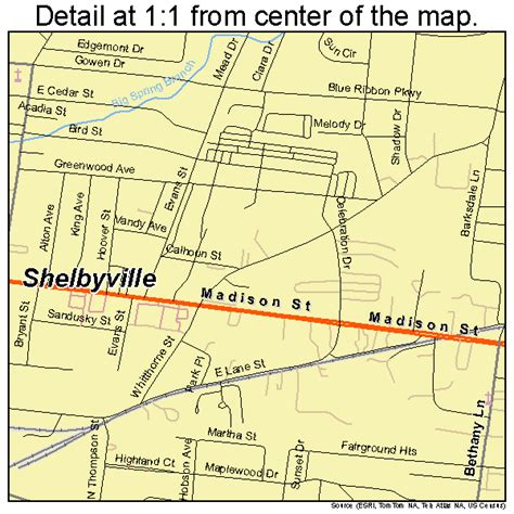 Shelbyville Tennessee Map