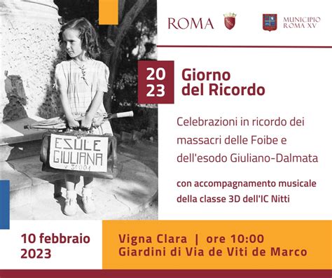 Il Municipio XV Celebra La Giornata Del Ricordo Notizie Locali Roma E