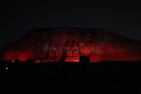 Sound And Light Show At Abu Simbel Temple In Aswan Stock Image Image