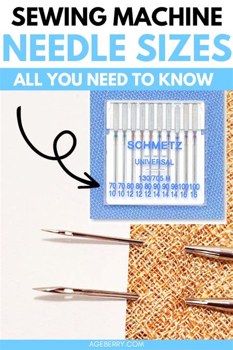 Sewing Machine Needle Sizes Explained