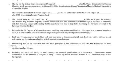 Freemason Application Form Fill Out Printable Pdf Forms Online