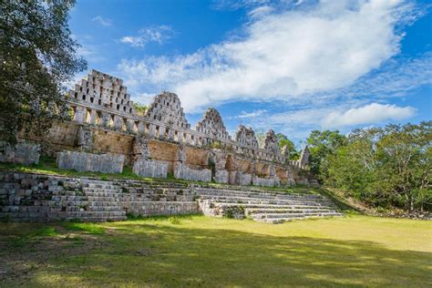 Ruins of the city of Uxmal - a monument of Mayan culture in Mexico