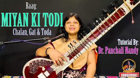 Raag Miyan Ki Todi Sitar Tutorial Easy Notation Youtube