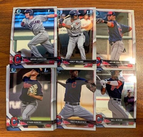 2018 Bowman Chrome Draft Prospect Card Lot Hankins McKenzie Jones