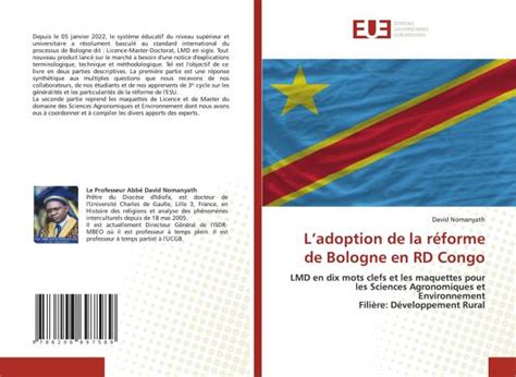 Ladoption de la réforme de Bologne en RD Congo DAVID NOMANYATH