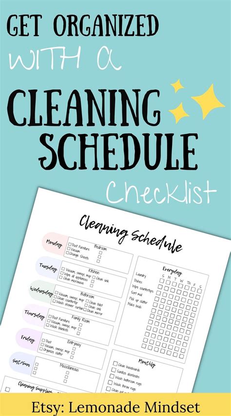 Adult Chore Chart, Family Chore Chart, Cleaning Checklist, Weekly ...