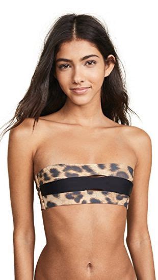 Pilyq Color Block Bandeau Bikini Top