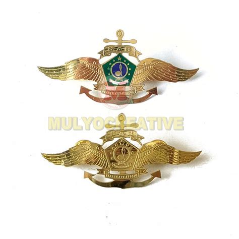 Pin Wing Logo Sar Sako Nu Maarif Full Logam Pesan Pin Enamel Lencana