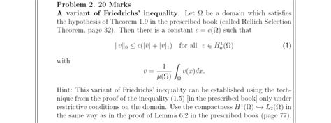 Solved Problem 2 20 Marks A Variant Of Friedrichs