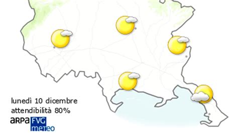 Meteo Trieste le previsioni per lunedì 10 dicembre