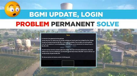 Bgmi Notice Problem Bgmi Update Problem Bgmi Login Problem