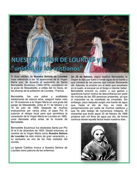 Nuestra señora de lourdes PDF