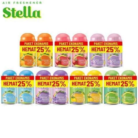 Jual Stella Refill Matic Pengharum Ruangan Air Freshener Ml Paket