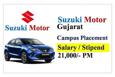 Suzuki Motors Campus Placements Iti Jobs