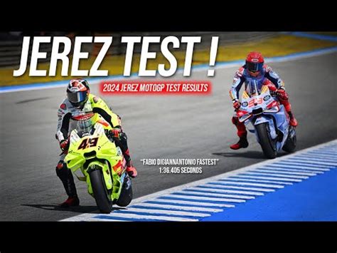 2024 Jerez MotoGP Test Results Jerez Test MotoGP 2024 Test