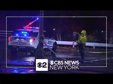 nypd searching   drivers  fatal hit  run  queens youtube