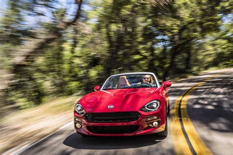 Fiat 124 Spider Shifts Two Seater Convertible Fun Into Overdrive