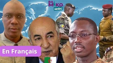 En français urgent coup dêtat déjoué au Burkina Faso Algérie écoutez