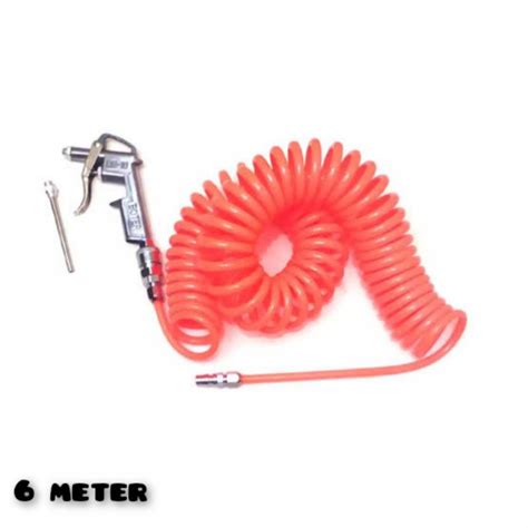 Jual Selang Pu Selang Kompressor Spiral Recoil Hose Meter Plus Air