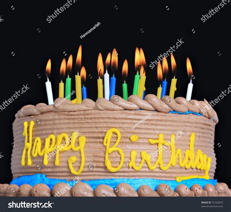 Happy Birthday Cake Lots Candles Stock Photo 72163672 Shutterstock