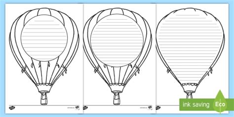 Hot Air Balloon Shape Poetry Teacher Made