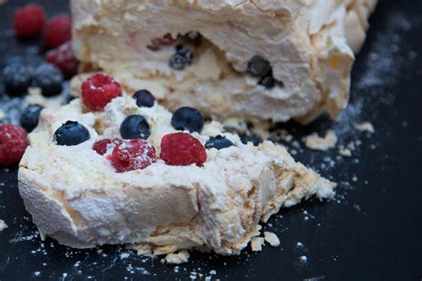 Summer Berry Meringue Roulade Rachel Wells Food