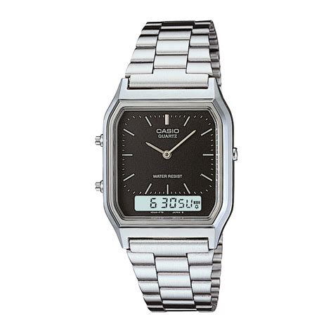 Reloj Casio Aq 230a 1d Resina Juvenil Plateado Btime