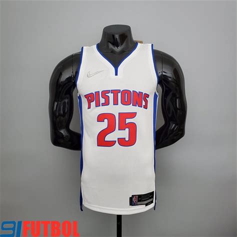 Compra De Camisetas Detroit Pistons Rosa Blanco Th Anniversary