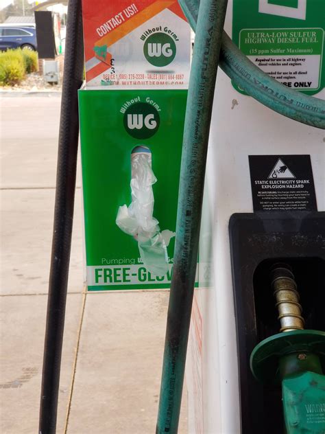 This Gas Station Has Free Disposable Gloves At Each Pump So You Dont