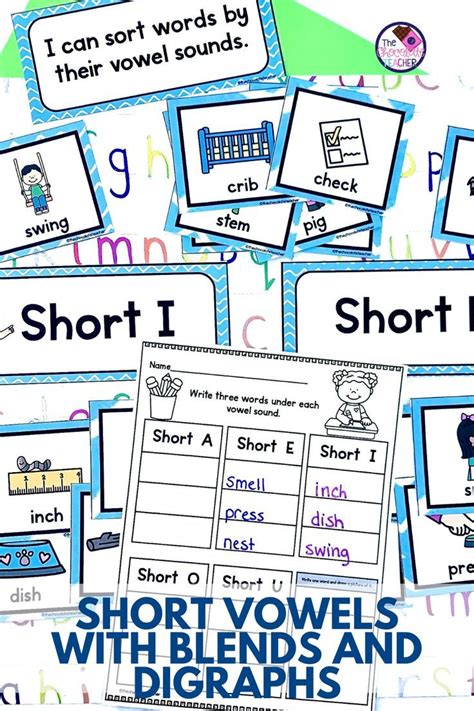 Short Vowels With Consonant Blends And Digraphs Word Sorts Phonics Worksheets Phonics First