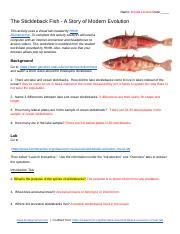 Understanding Evolution Through the Stickleback Fish Virtual Lab ...