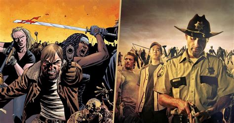 Walking Dead Comic Characters Comparison