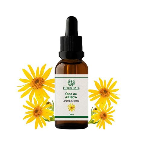 Óleo Vegetal de Arnica 30ml Arnica montana Conta Gotas HerboMel Natura