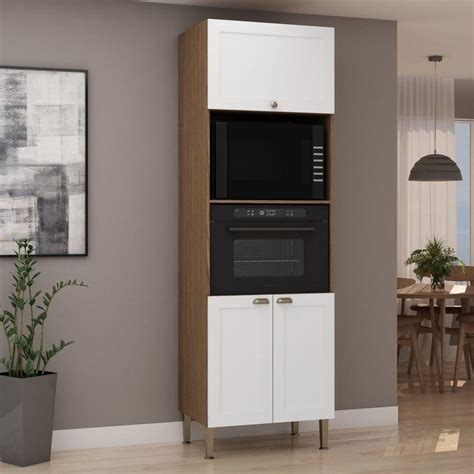 Torre Cozinha Linea Luciane Mocca Microondas E Forno Black Friday