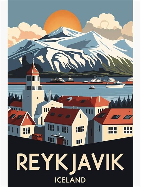 Reykjavik Iceland Vintage Travel Poster Poster For Sale By Tierratour