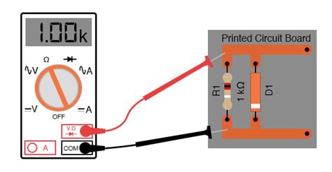 Meter Check Of A Diode Diodes And Rectifiers Electronics Textbook