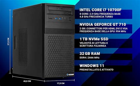 Ankermann Business V2 Work Desktop PC Intel Core I7 10700F NVIDIA